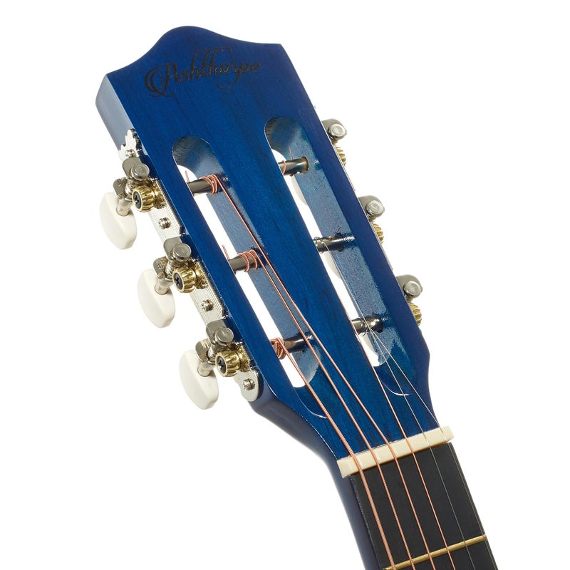 Ashthorpe 38-inch Beginner Acoustic Guitar Package (Blue), Basic Starter Kit w/Gig Bag, Strings, Strap, Tuner, Pitch Pipe, Picks - Image 5